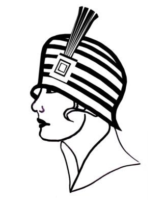 326x400 Vintage Fashion Clip Art Picture Of A Line Drawing