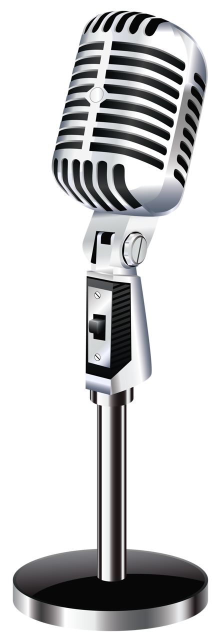 444x1280 Retro Microphone Transparent Png Clipart Free Download