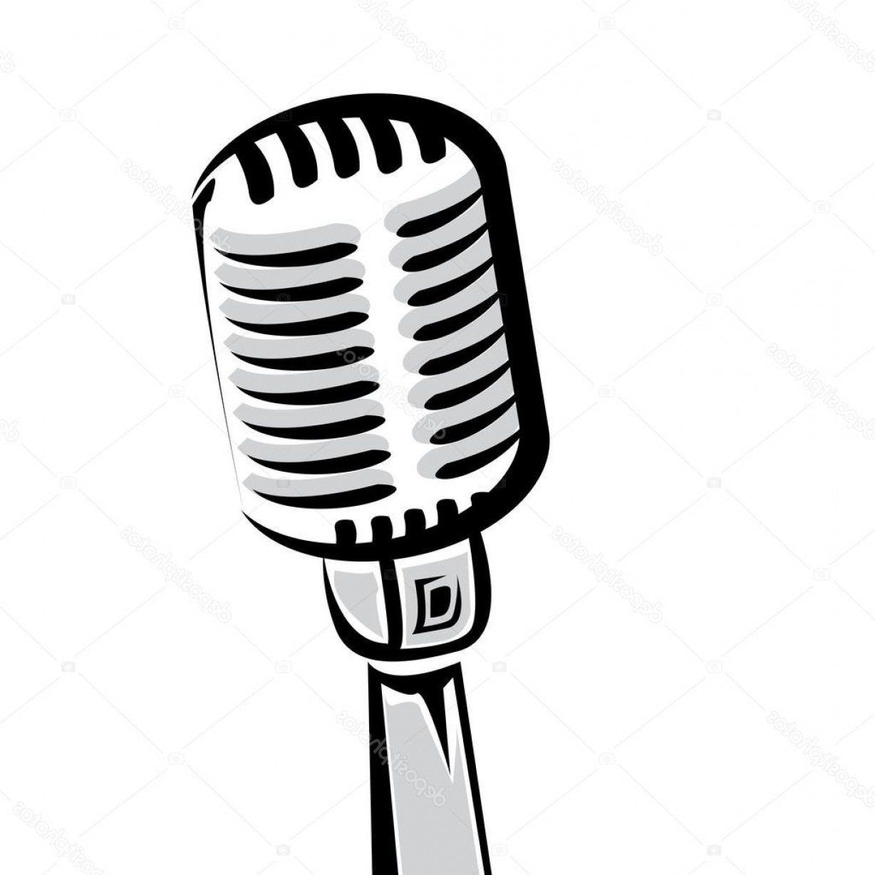 1228x1228 Retro Microphone Vector Sohadacouri