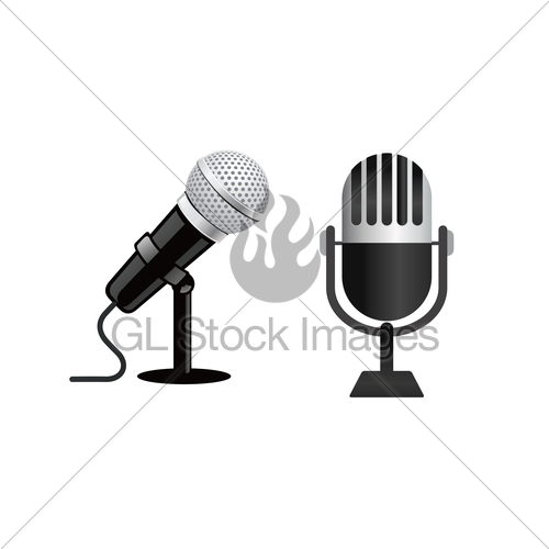 500x500 Vintage Microphone Gl Stock Images