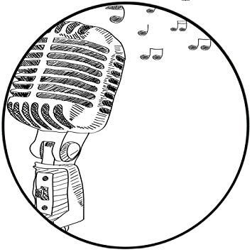 355x355 Short Plush Modern Round Carpet Mat Sketchy Hand Drawn