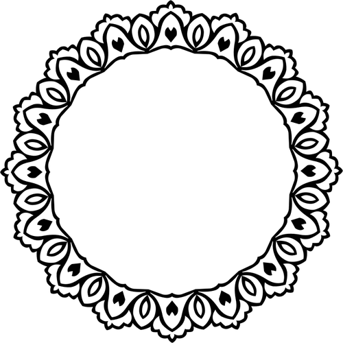 500x500 Leafy Mirror Frame