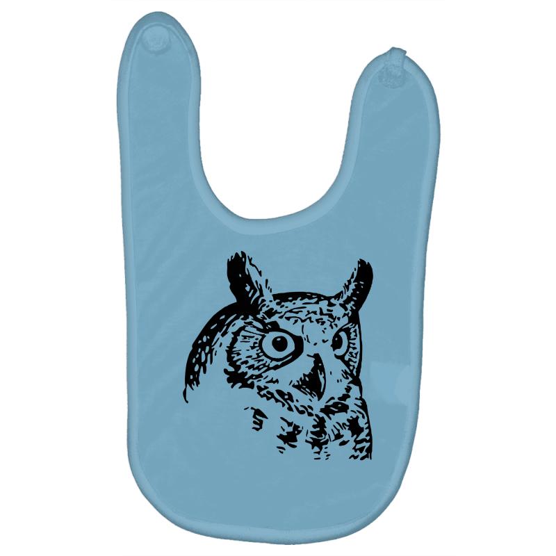 800x800 custom vintage owl etching baby bibs