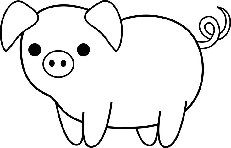 735x471 Piggy Drawing Micro Pig For Free Download