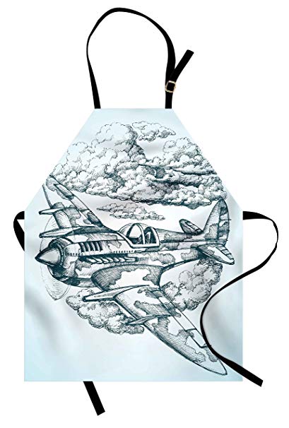 409x606 Lunarable Airplane Apron, Plane In The Sky Round Icon