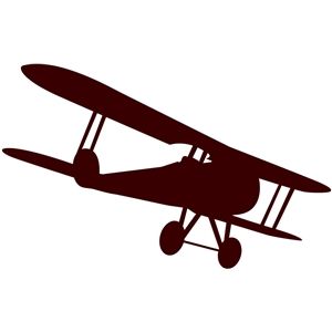 300x300 Silhouettes Of Old Aeroplane