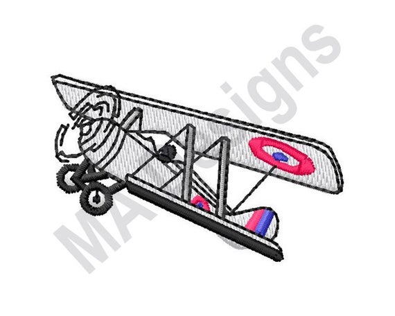 570x456 Vintage Plane Machine Embroidery Design Plane Etsy