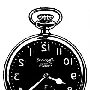 300x300 Vintage Clip Art Marvelous Pocket Watch Steampunk Lazttweet