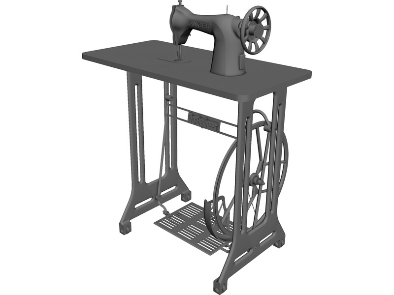800x600 Sewing Machine Cad Model
