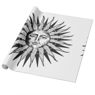 307x307 vintage sun wrapping paper
