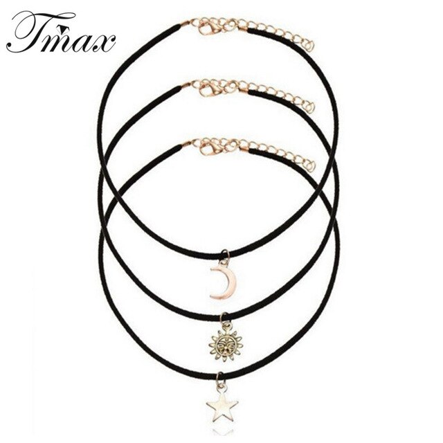 640x640 Black Vintage Gothic Jewelry Lace Necklaceamppendant Star Moon