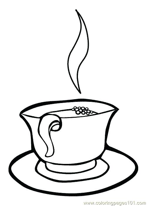 500x700 Tea Cup Coloring