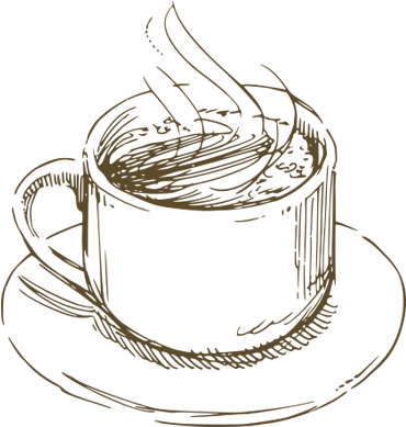 370x389 Vintage Teacup Drawing At Getdrawings