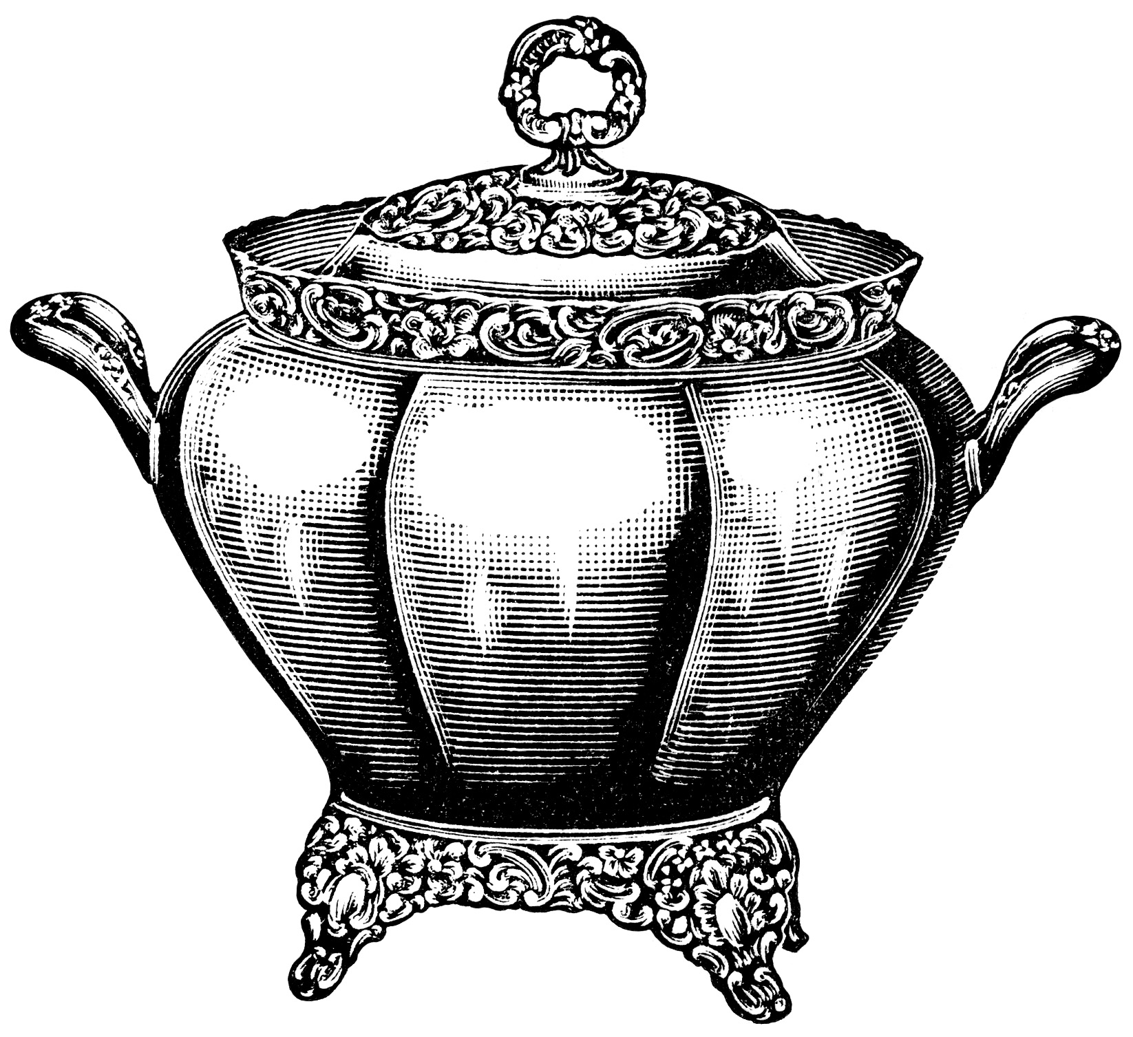 1646x1507 Soup Drawing Vintage For Free Download