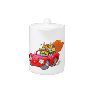307x307 Cat Drawing Teapots Zazzle