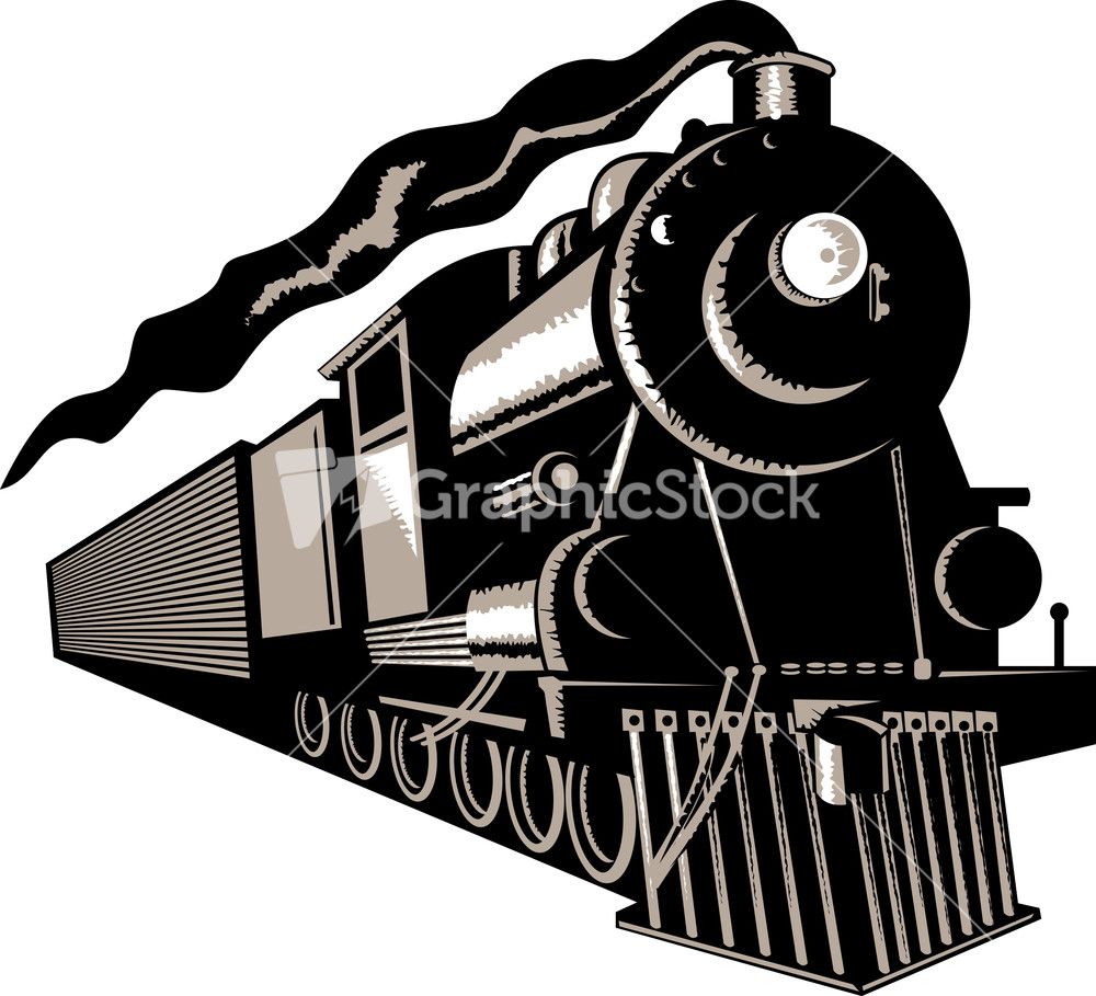 1000x909 Vintage Steam Train Locomotive Stock Image Patternsdrawings