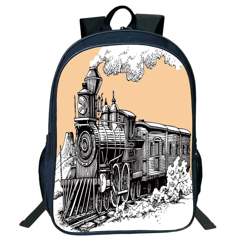 1000x1000 diversified style black double deck rucksack, steam