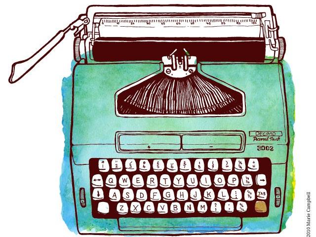 640x480 Free Drawn Typewriter, Download Free Clip Art