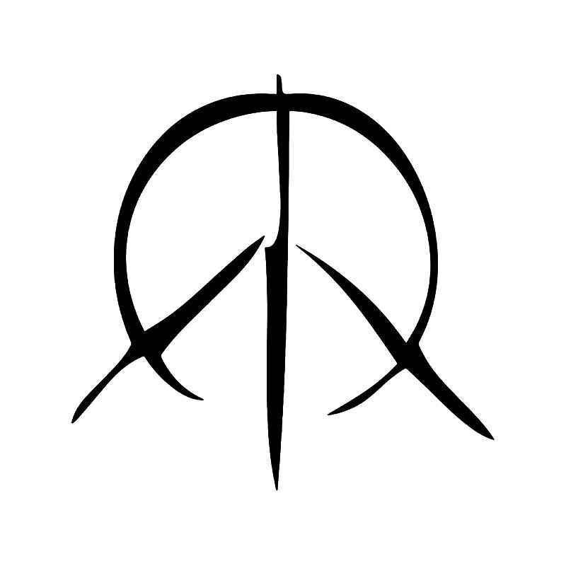 800x800 Peace Symbol Drawing Vinyl Sticker