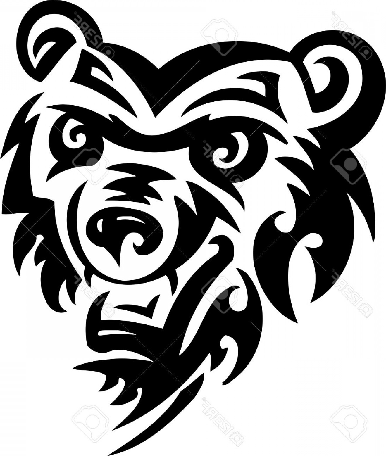 1320x1560 Photobear Tribal Animals Vector Illustration Ready For Vinyl