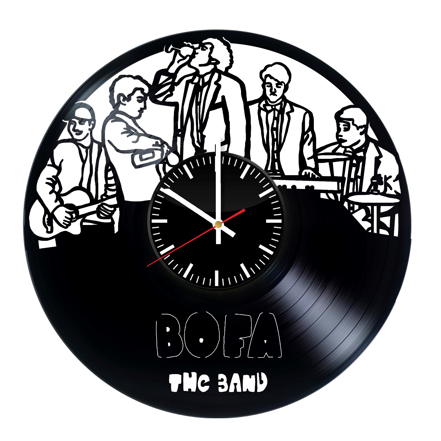 1727x1727 Bofa Band Custom Design Vinyl Record Wall Clock Cool Decor