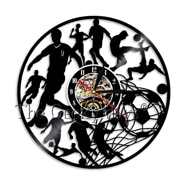 640x640 Vintage Soccer Vinyl Record Wall Clock