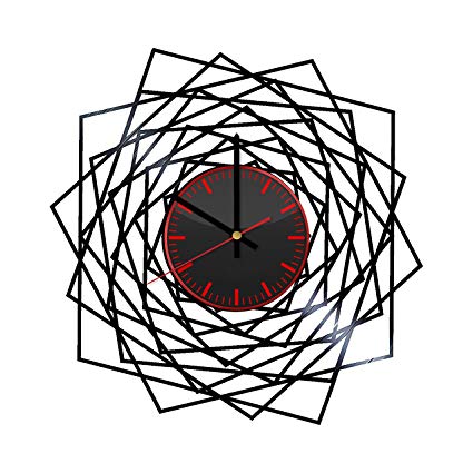 425x425 Hypno Artwork Vinyl Record Wall Clock