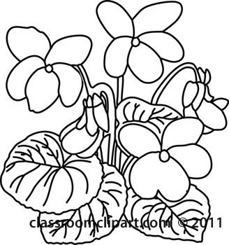 328x350 White Violet Clipart