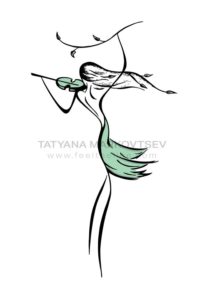 701x1024 Spring Playing Violin Music Instrumente