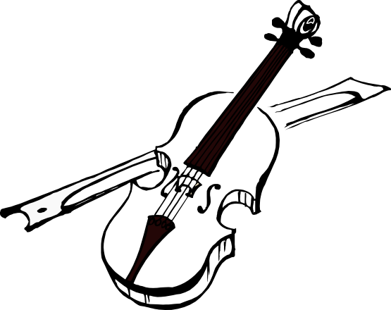555x440 Collection Of Free Violin Transparent Black And White Download