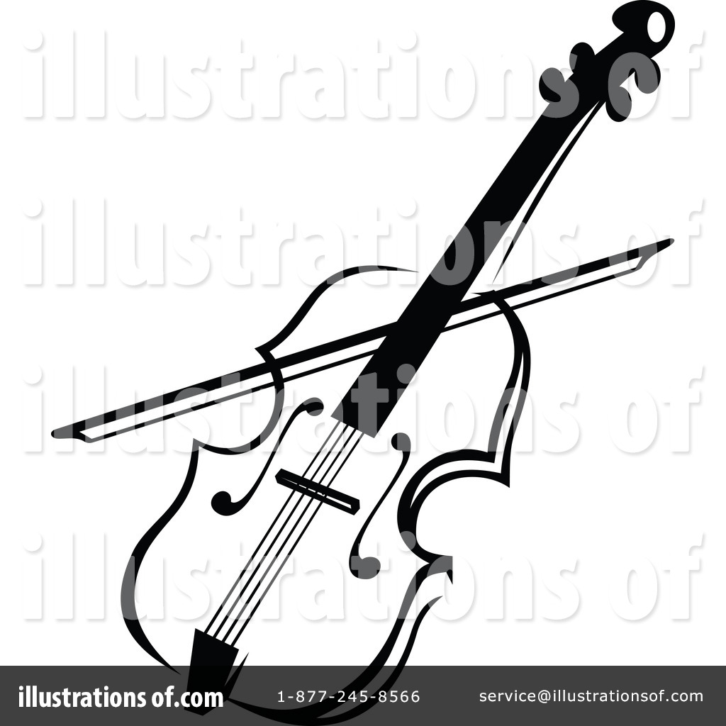 1024x1024 Violin Outline Drawing On White Hand Drawn Contour Line Of Wooden