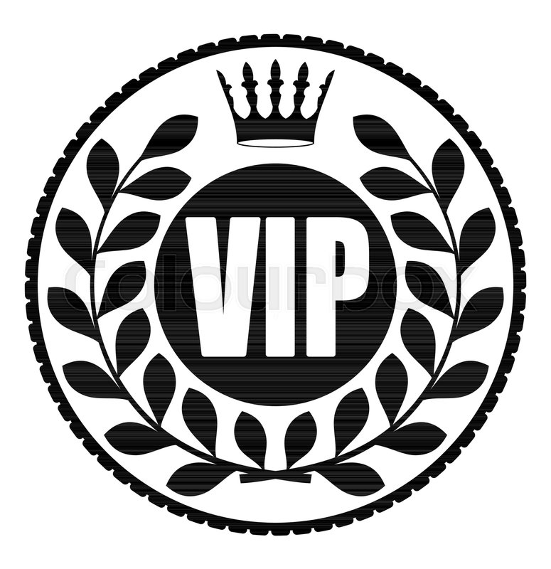 775x800 black round vip rubber stamp style stock vector colourbox