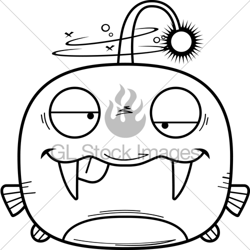 500x500 Drunk Little Viperfish Gl Stock Images