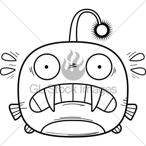 500x500 Scared Little Viperfish Gl Stock Images