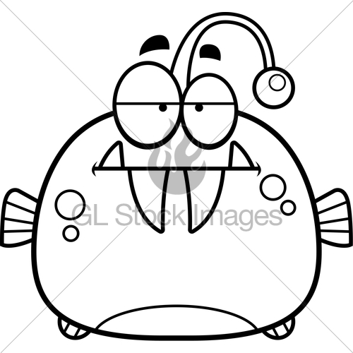 500x500 Bored Little Viperfish Gl Stock Images