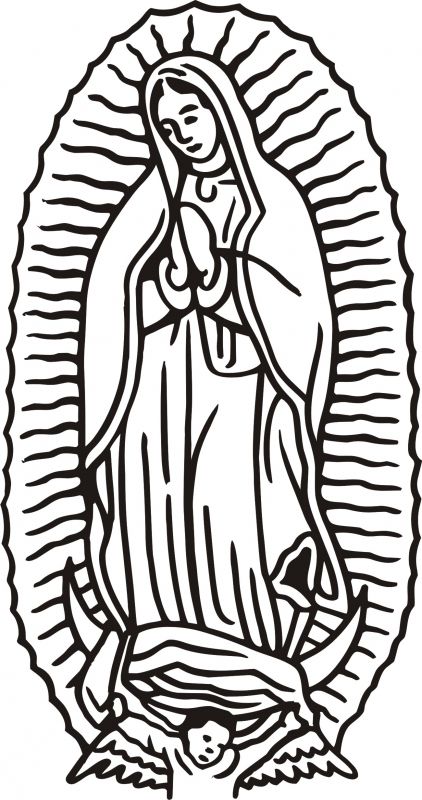 422x800 Virgen De Guadalupe Coloring Pages Coloring Pages Kids