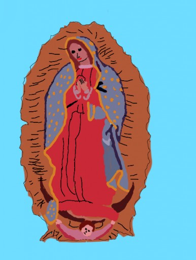 Virgen De Guadalupe Drawing | Free download on ClipArtMag