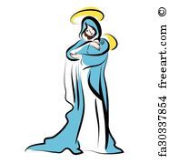 186x179 Free Virgin Mary Drawings Art Prints And Wall Artwork Freeart