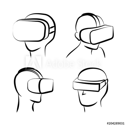 500x500 virtual reality glasses set