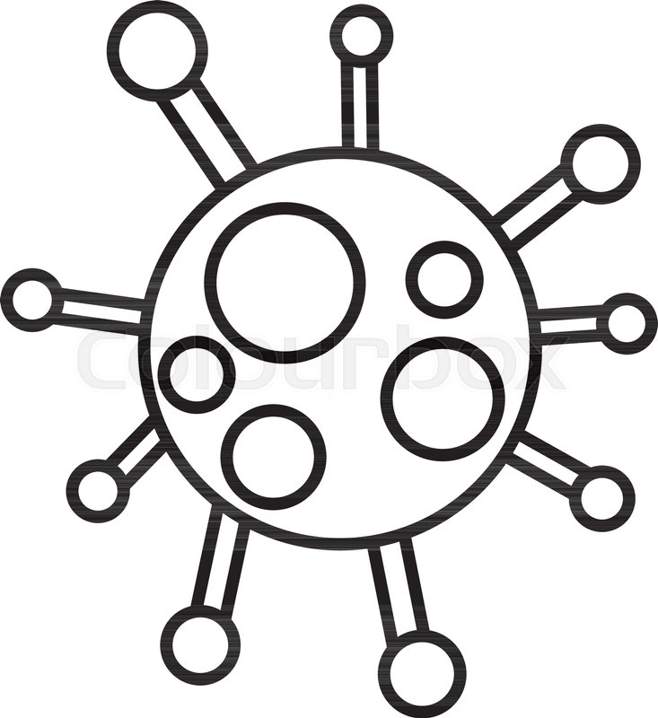 733x800 Chlamydia Virus Icon Outline Stock Vector Colourbox