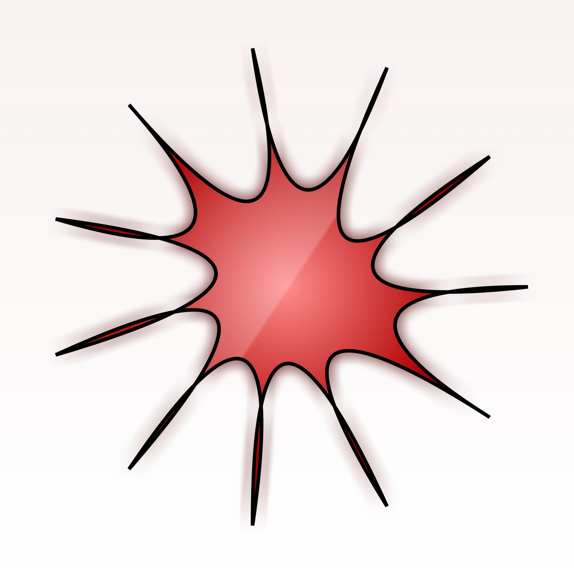 1920x1920 Drawing, Red, Virus, Black, Outline