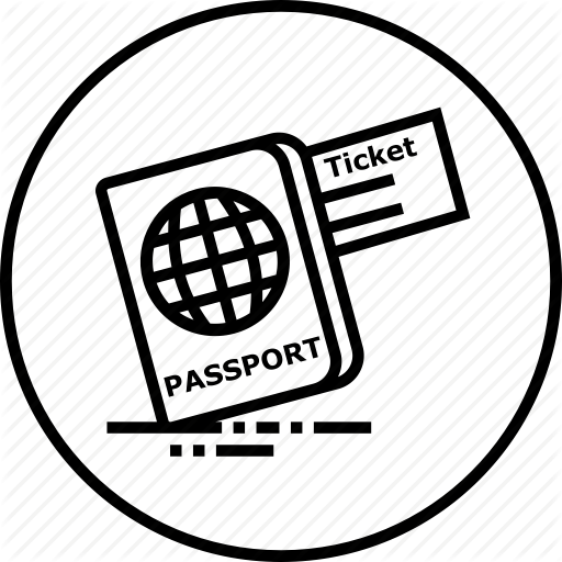 512x512 Document, Identity, Passport, Ticket, Tourism, Travel, Visa Icon