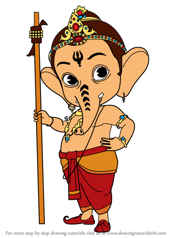 567x800 Learn How To Draw Bal Ganesh