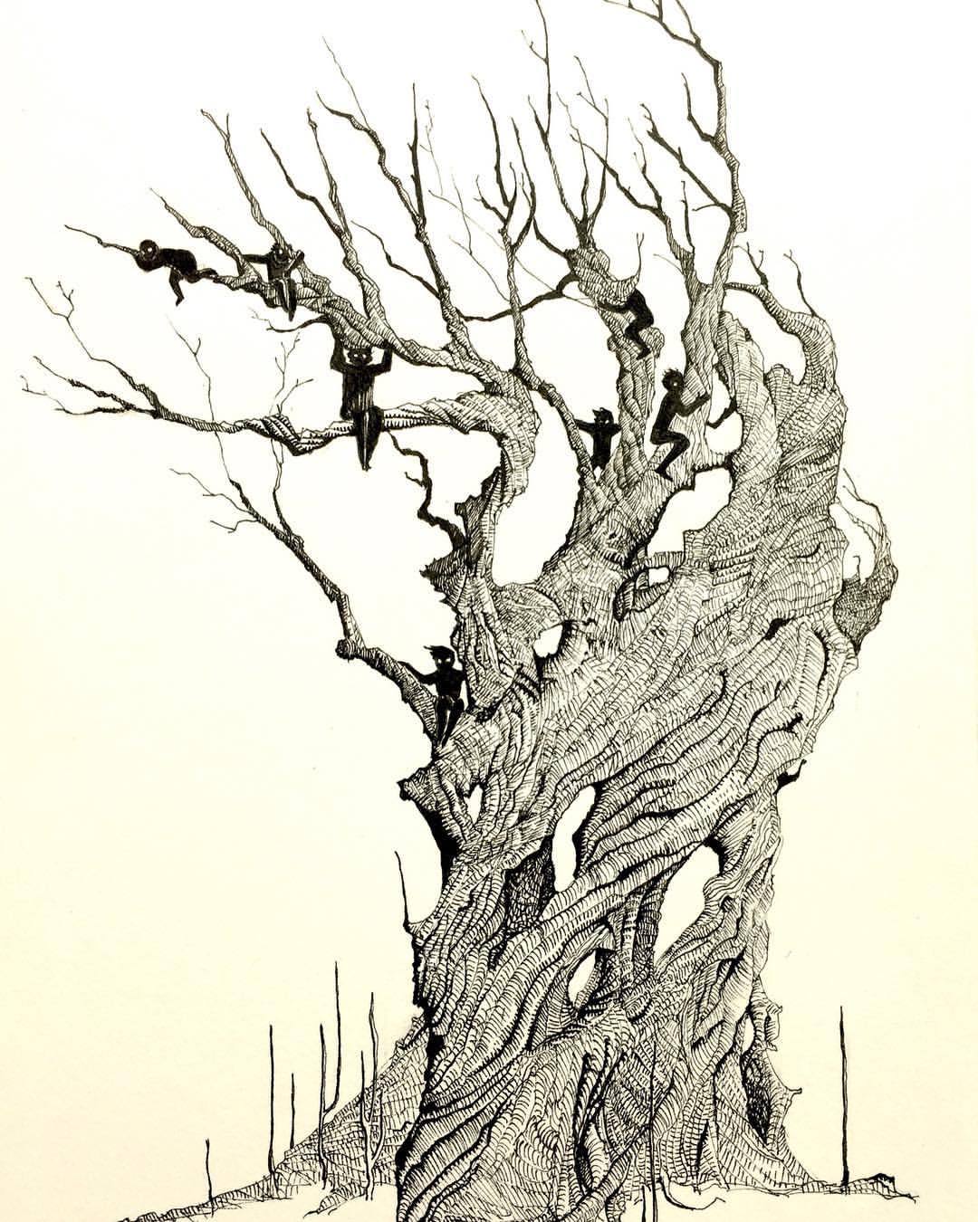 1080x1350 Vishnu Prasad 'the Children In The Trees' Illustrated