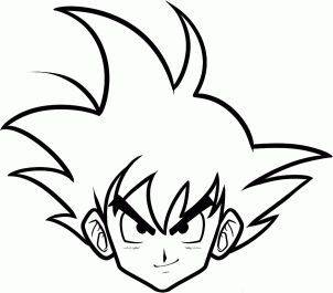302x265 How To Draw Goku Easy