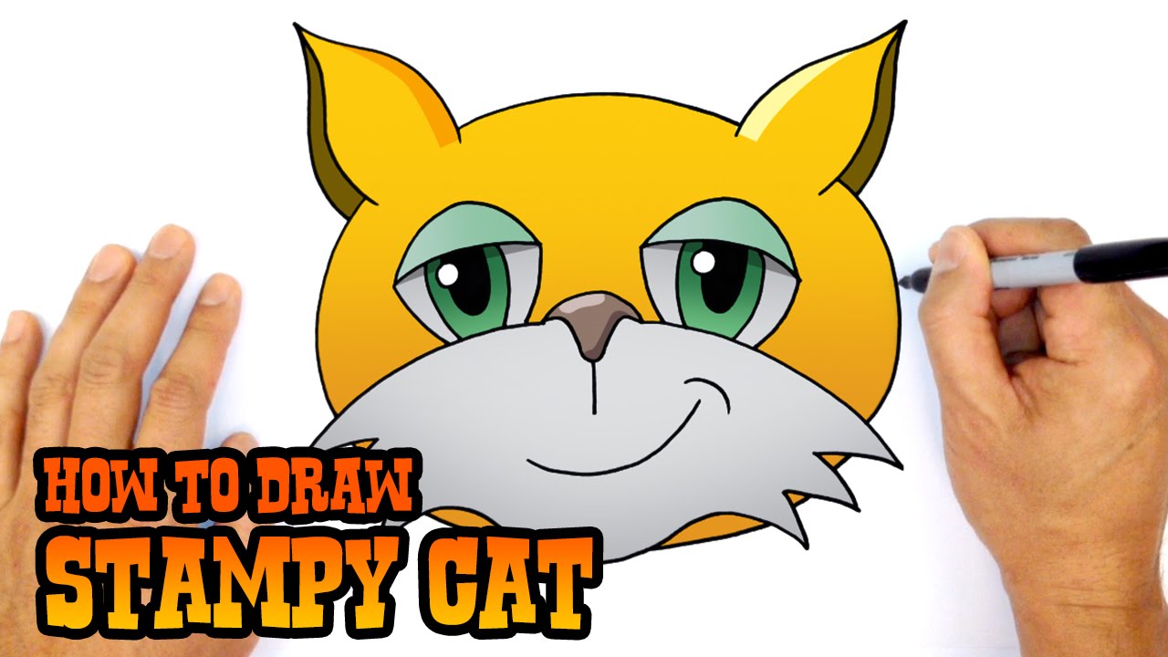 1280x720 how to draw stampy cat drawing lesson