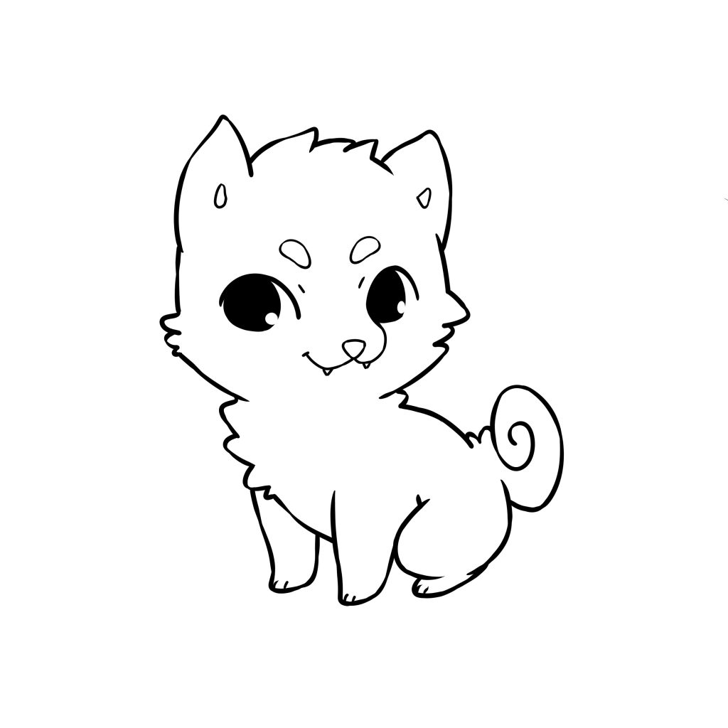 1024x1024 Learn To Draw A Chibi Kawaii Dog In Easy Steps