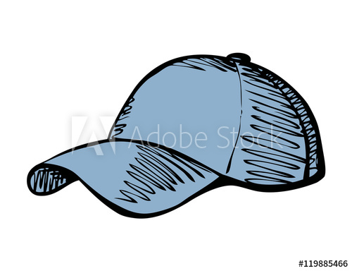 500x384 cap with a visor vector drawing