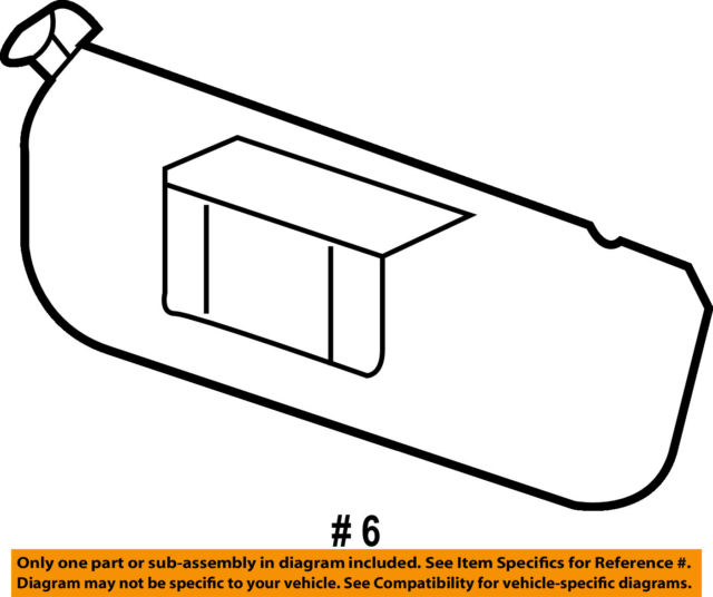 640x536 ford oem sun visor image ebay