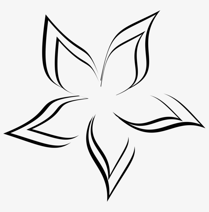 820x830 Black And White Drawing Abstract Art Flower Visual